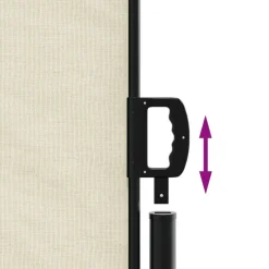 MAISON EXCLUSIVE - Auvent latéral rétractable crème 140x600 cm