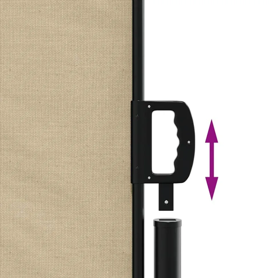 MAISON EXCLUSIVE - Auvent latéral rétractable beige 170x300 cm