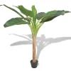 MAISON EXCLUSIVE - Bananier artificiel avec pot 150 cm vert