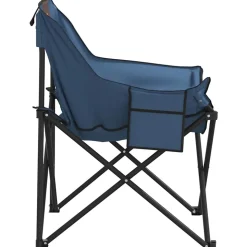 MAISON EXCLUSIVE - Chaise de camping avec poche pliable lot de 2 bleu