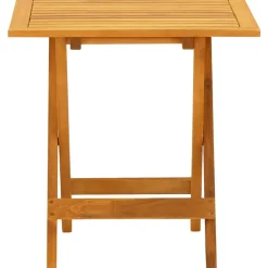 MAISON EXCLUSIVE - Chaise longue d'extérieur repose-pieds et table acacia solide