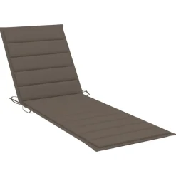 MAISON EXCLUSIVE - Chaise longue double et coussins taupe bois de pin imprégné