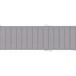MAISON EXCLUSIVE - Chaise longue avec coussin gris bois de pin imprégné