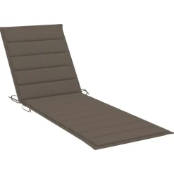 MAISON EXCLUSIVE - Chaise longue double et coussins taupe bois de pin imprégné