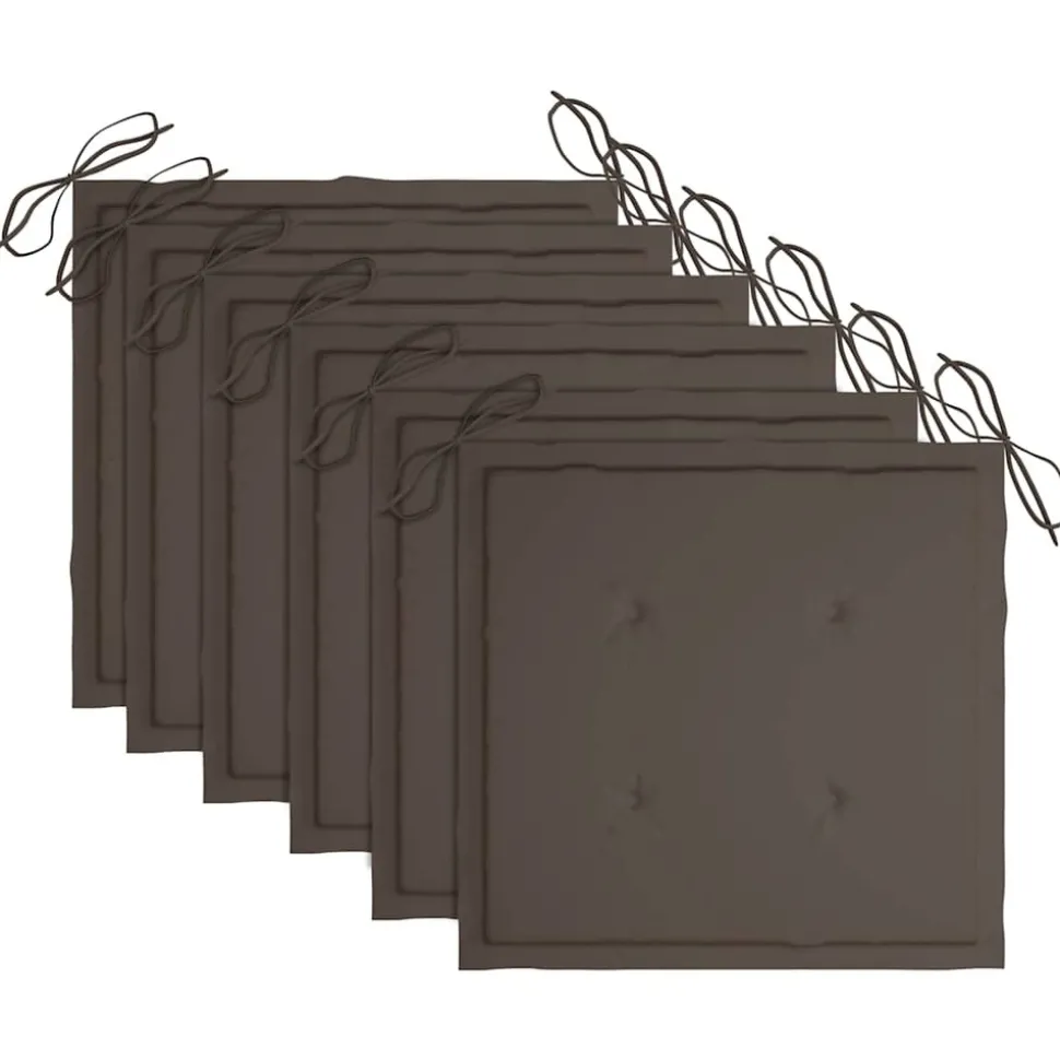 MAISON EXCLUSIVE - Chaises pliables de jardin avec coussins lot de 6 bois de teck