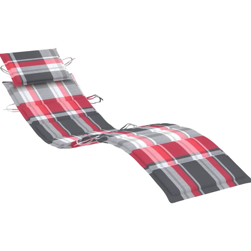 MAISON EXCLUSIVE - Chaises longues lot de 2 avec coussins bois d'acacia solide