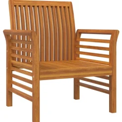 MAISON EXCLUSIVE - Chaises de canapé coussins gris foncé lot de 2 acacia massif