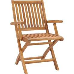 MAISON EXCLUSIVE - Chaises pliables de jardin lot de 8 bois de teck solide