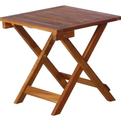 MAISON EXCLUSIVE - Chaises longues lot de 2 avec table et coussins acacia solide