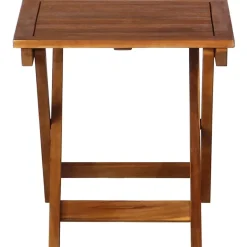 MAISON EXCLUSIVE - Chaises longues lot de 2 avec table et coussins acacia solide