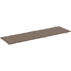 MAISON EXCLUSIVE - Chaises longues lot de 2 avec table et coussins acacia solide