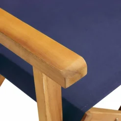 MAISON EXCLUSIVE - Chaises de metteur en scène lot de 2 bois massif d'acacia bleu
