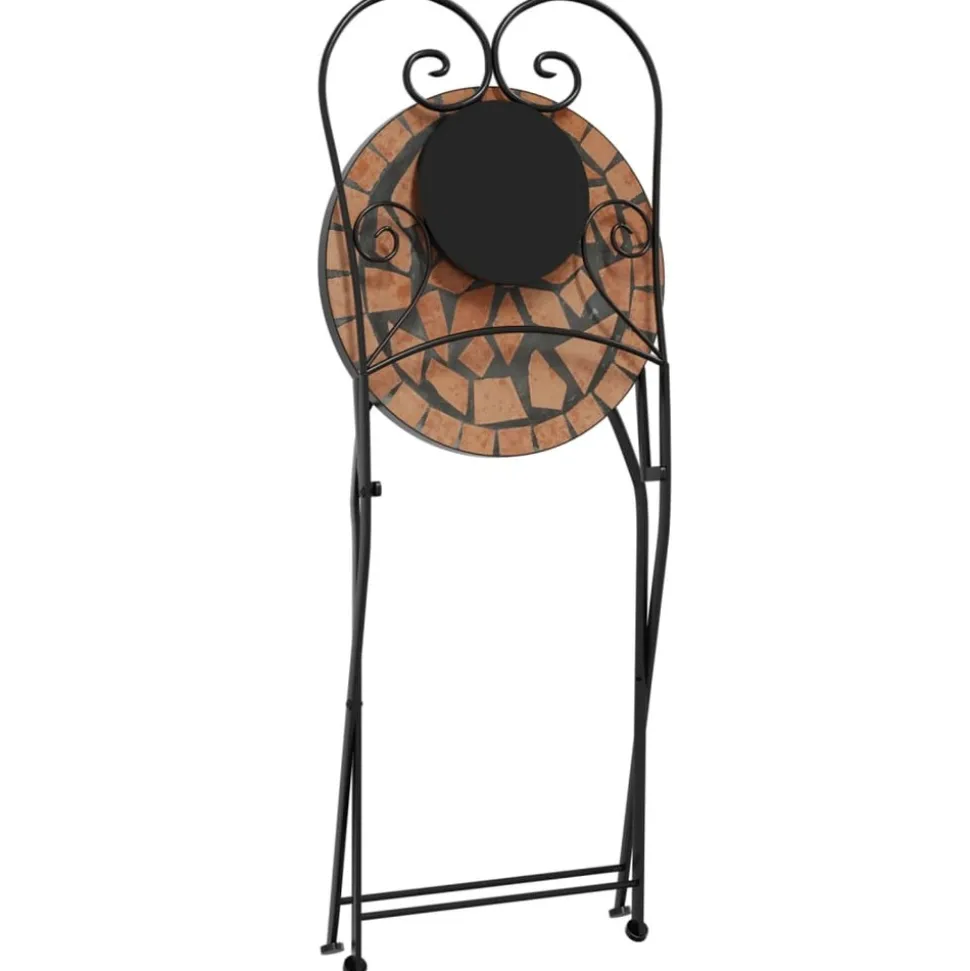 MAISON EXCLUSIVE - Chaises de bistrot pliables lot de 2 terre cuite céramique