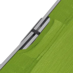 MAISON EXCLUSIVE - Chaises longues pliables 2 pcs vert textilène