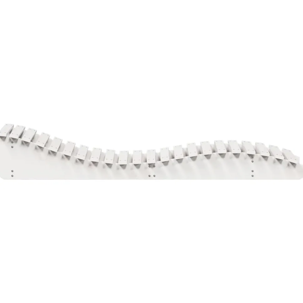 MAISON EXCLUSIVE - Chaises longues lot de 2 blanc 205x60x31,5cm bois massif de pin