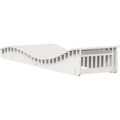 MAISON EXCLUSIVE - Chaises longues lot de 2 blanc 205x60x31,5cm bois massif de pin