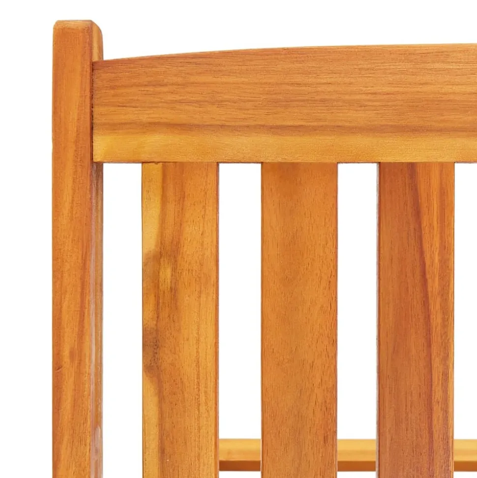 MAISON EXCLUSIVE - Chaises longues lot de 2 avec table et coussins acacia solide