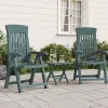 MAISON EXCLUSIVE - Chaises inclinables de jardin lot de 2 vert pp