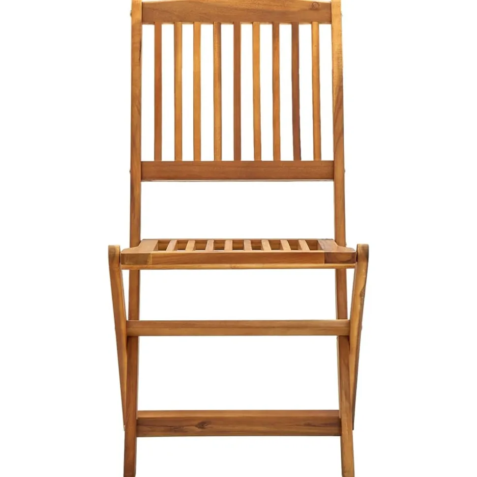 MAISON EXCLUSIVE - Chaises pliables d'extérieur lot de 2 bois d'acacia solide