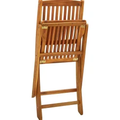 MAISON EXCLUSIVE - Chaises pliables d'extérieur lot de 2 bois d'acacia solide