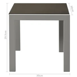 MAISON EXCLUSIVE - Chaises longues lot de 2 avec table acier et textilène noir
