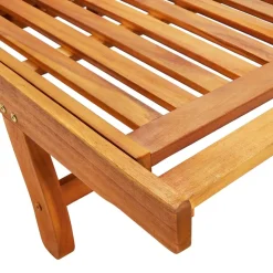 MAISON EXCLUSIVE - Chaises longues lot de 2 avec coussins bois d'acacia solide