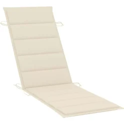 MAISON EXCLUSIVE - Chaises longues lot de 2 avec coussins bois d'acacia solide