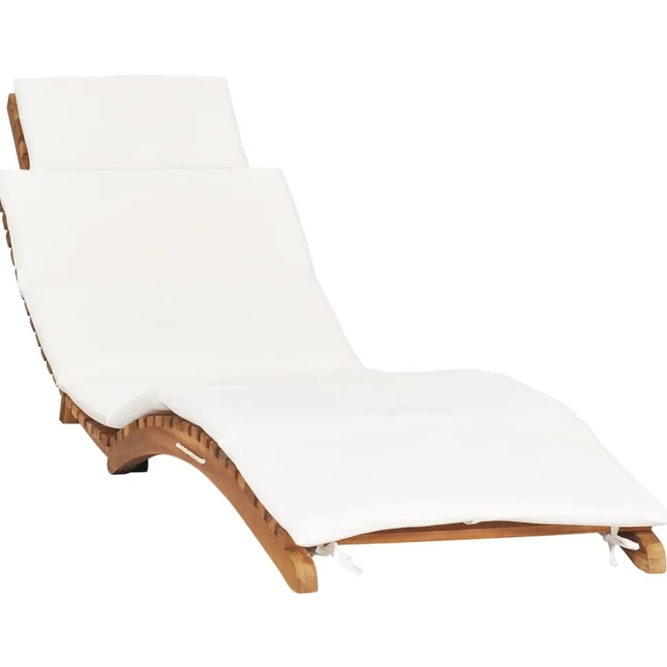 MAISON EXCLUSIVE - Chaises longues lot de 2 avec coussins bois massif de teck