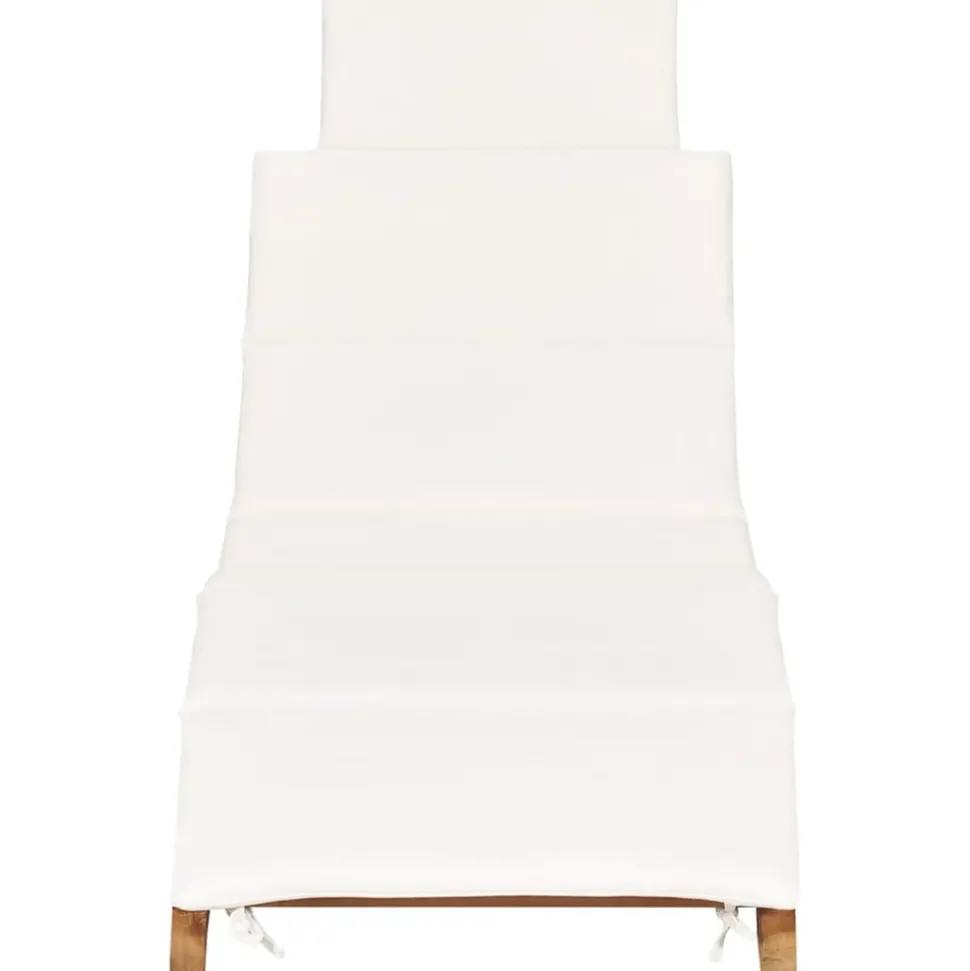 MAISON EXCLUSIVE - Chaises longues lot de 2 avec coussins bois massif de teck