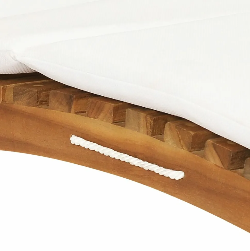 MAISON EXCLUSIVE - Chaises longues lot de 2 avec coussins bois massif de teck