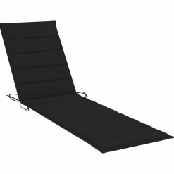 MAISON EXCLUSIVE - Chaises longues lot de 2 avec table et coussin bois teck solide