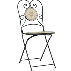 MAISON EXCLUSIVE - Chaises de bistro pliables lot de 2 terre cuite blanc céramique