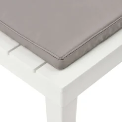 MAISON EXCLUSIVE - Chaises de salon de jardin et coussins lot de 2 plastique blanc