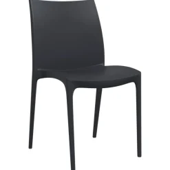 MAISON EXCLUSIVE - Chaises de jardin lot de 2 anthracite 50x46x80 cm polypropylène