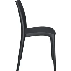 MAISON EXCLUSIVE - Chaises de jardin lot de 2 anthracite 50x46x80 cm polypropylène