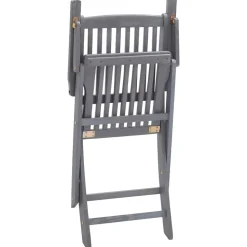MAISON EXCLUSIVE - Chaises pliables d'extérieur lot de 4 et coussins bois d'acacia