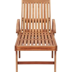 MAISON EXCLUSIVE - Chaises longues lot de 2 et coussin vert vif bois teck solide