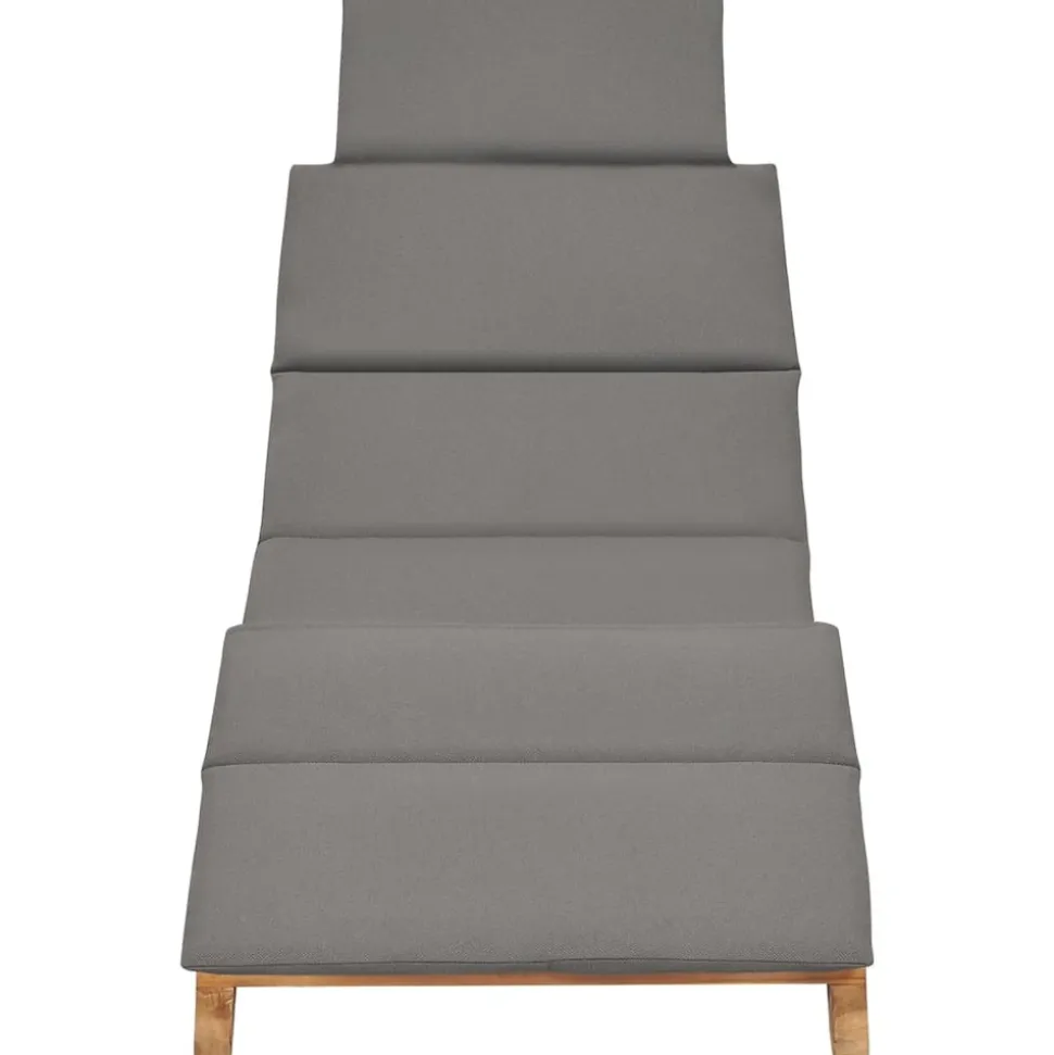 MAISON EXCLUSIVE - Chaises longues lot de 2 avec coussins bois massif de teck