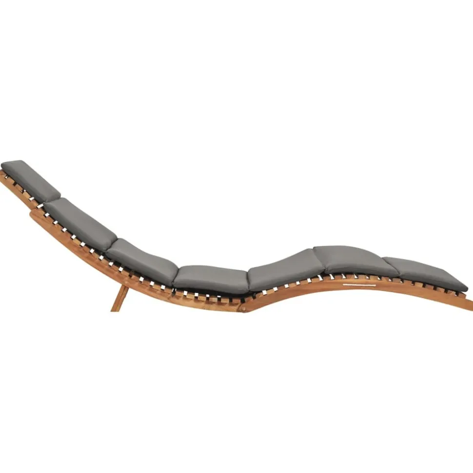 MAISON EXCLUSIVE - Chaises longues lot de 2 avec coussins bois massif de teck