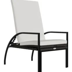 MAISON EXCLUSIVE - Chaises longues avec repose-pied 2 pcs résine tressée marron