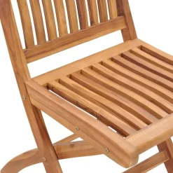 MAISON EXCLUSIVE - Chaises pliables de jardin avec coussins lot de 8 teck solide
