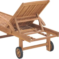 MAISON EXCLUSIVE - Chaises longues lot de 2 bois de teck solide