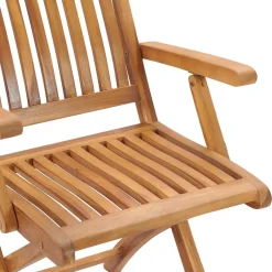MAISON EXCLUSIVE - Chaises pliables de jardin lot de 4 bois de teck solide