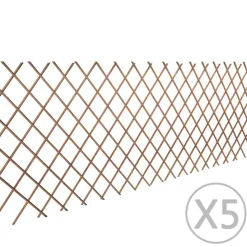 MAISON EXCLUSIVE - Clôture en treillis de saule 5 pcs 180x90 cm