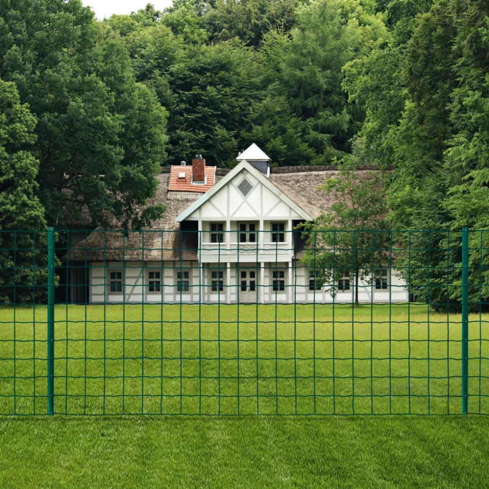 MAISON EXCLUSIVE - Clôture euro acier 20x1,2 m vert