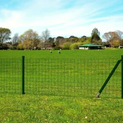 MAISON EXCLUSIVE - Clôture euro acier 10 x 0,8 m vert