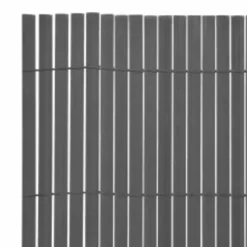 MAISON EXCLUSIVE - Clôture de jardin double face 110x400 cm gris
