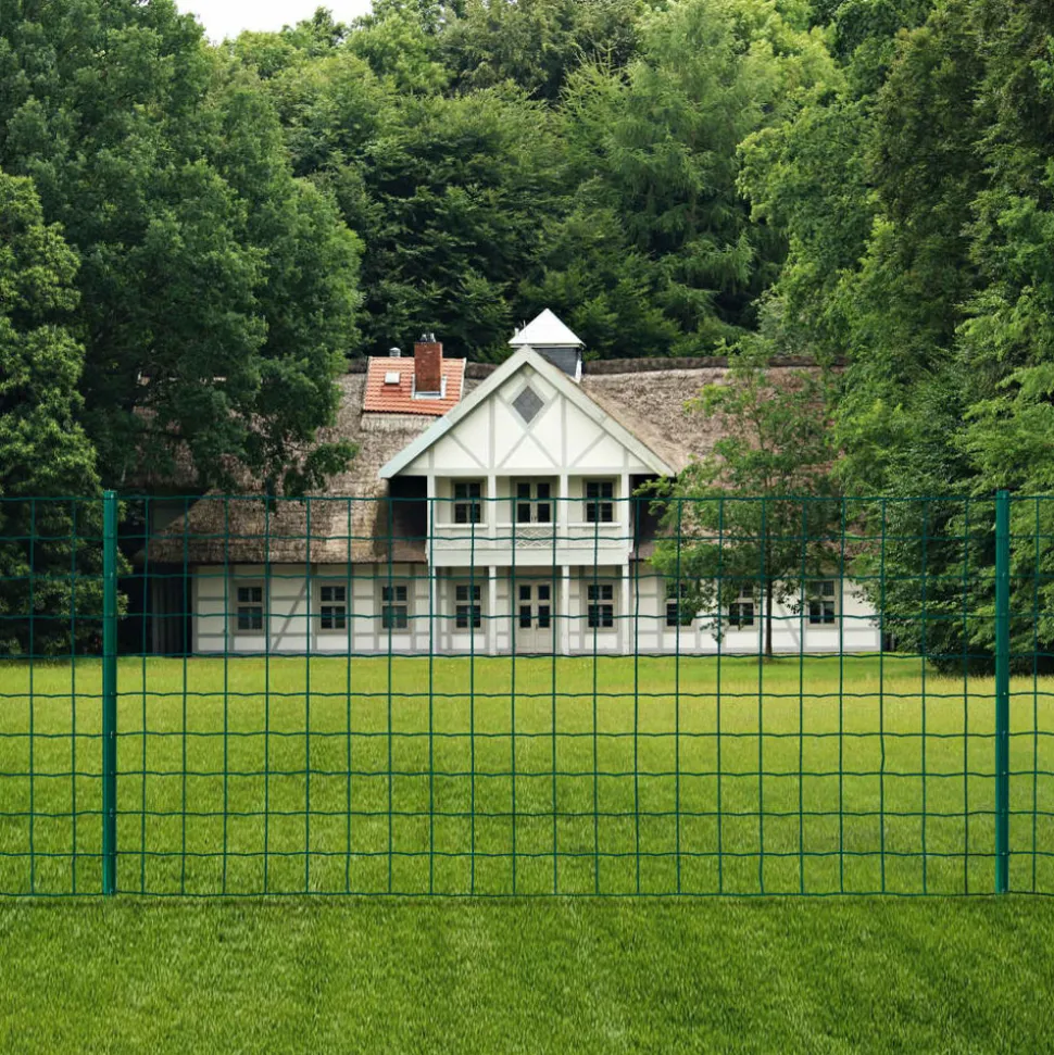 MAISON EXCLUSIVE - Clôture euro acier 20x1,5 m vert