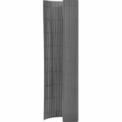 MAISON EXCLUSIVE - Clôture de jardin double face 110x500 cm gris