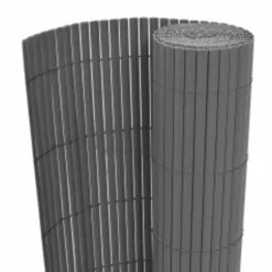 MAISON EXCLUSIVE - Clôture de jardin double face 110x500 cm gris